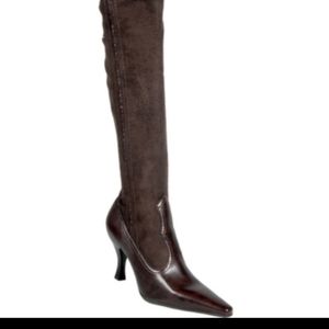 Franco Sarto Leone Leather Suede Brown Boots Sz 10